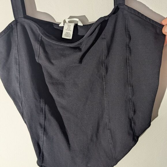 H&M Black Tank Cami Bodysuit Women's Size XL - Picture 3 of 6